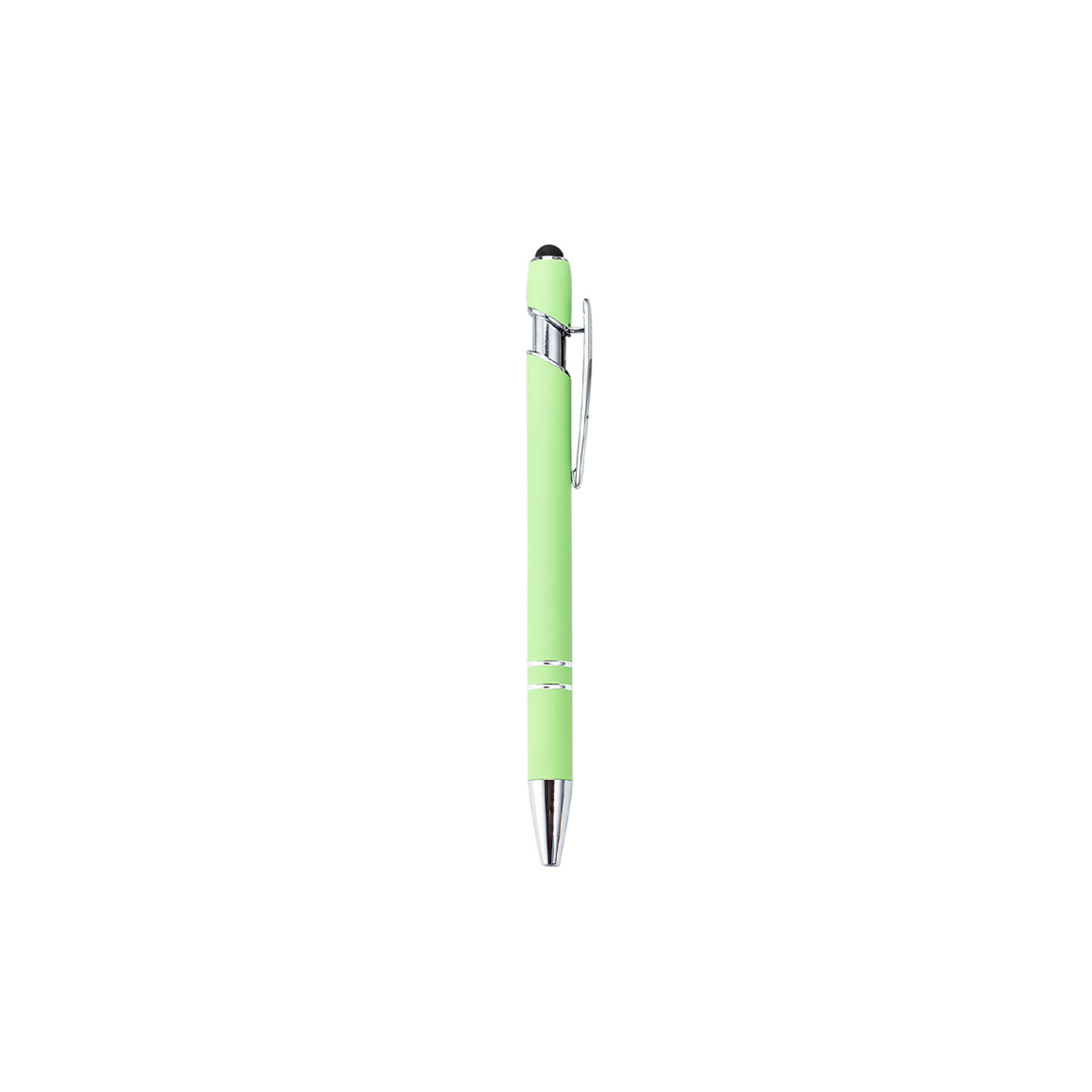 Aluminum Stylus Pen With Rubberized Finish And Plunger Action 9
