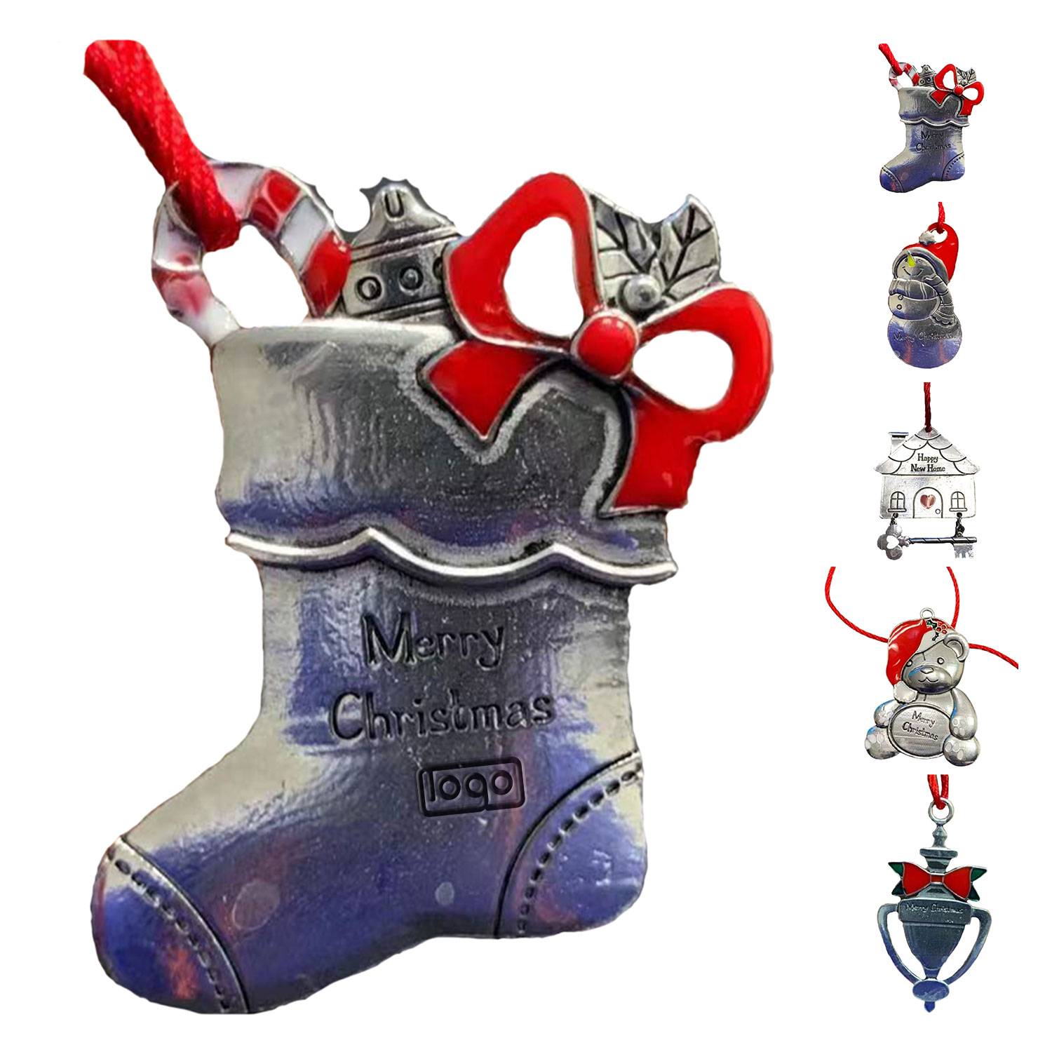 Metal Hanging Christmas Tree Ornaments 5