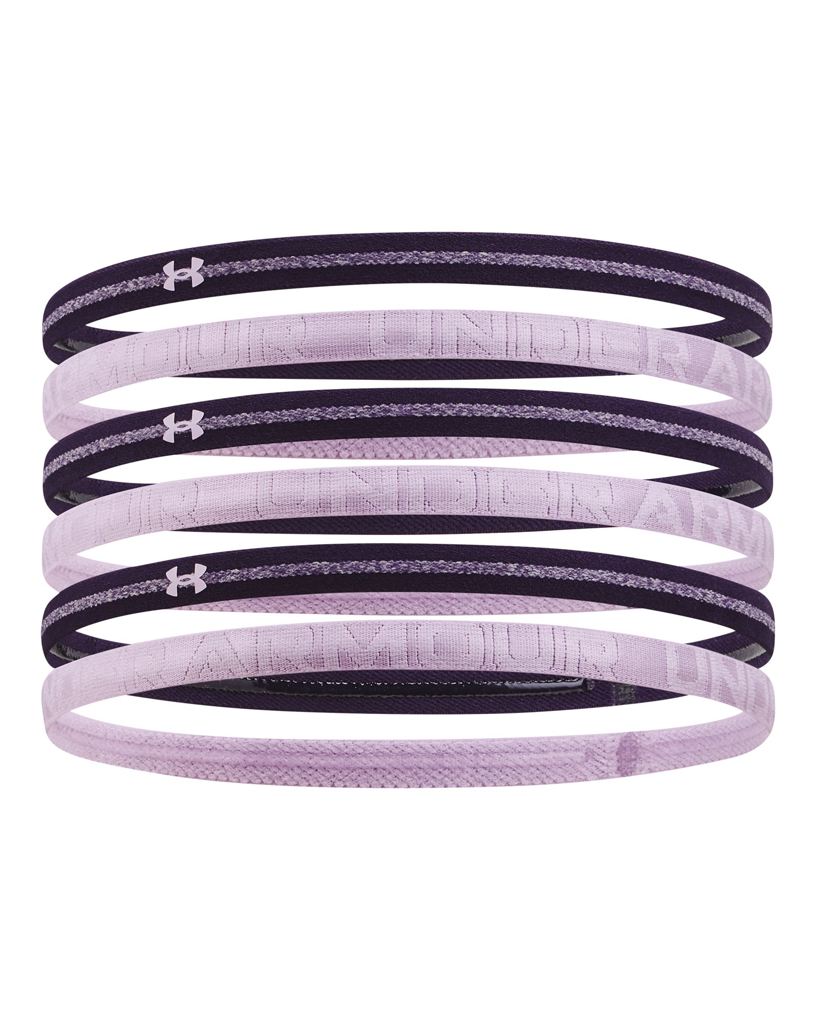 UA Heathered Mini Women's 6 Pack Headbands 2
