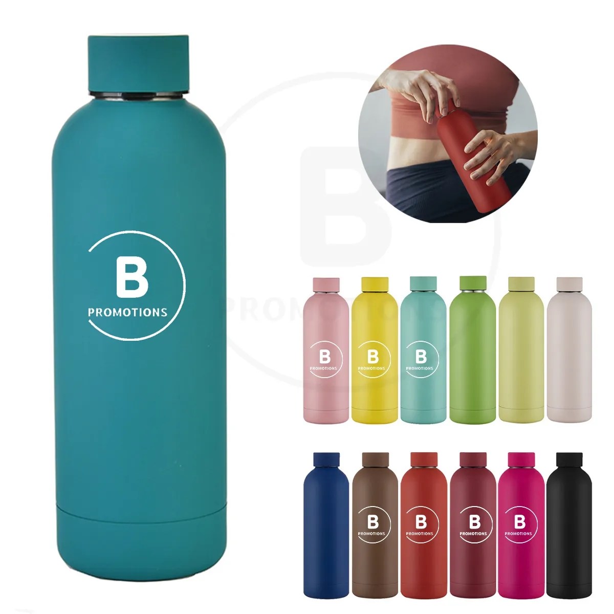 17oz Stainless Steel Vacuum Insulated Water Bottle, custom water bottle with logo imprint 3