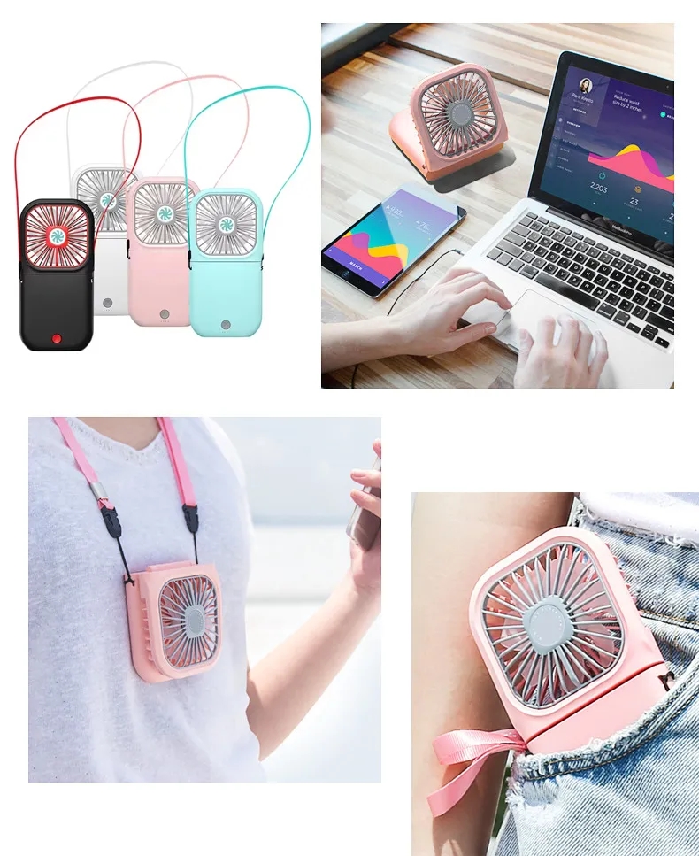 Portable Handheld Fan with Lanyard 6