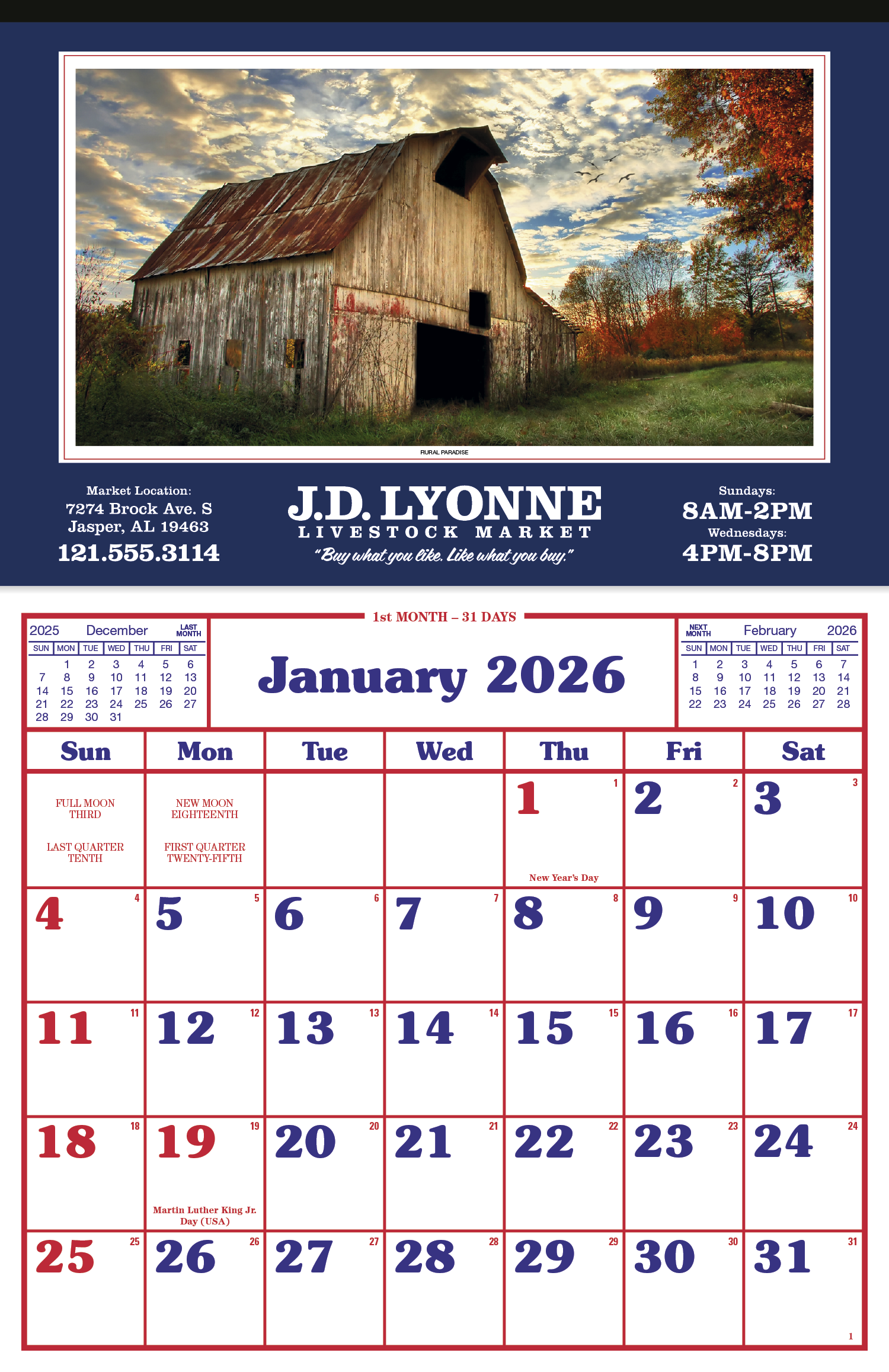 Skinner & Kennedy® Large Everyday Farm Memo 16
