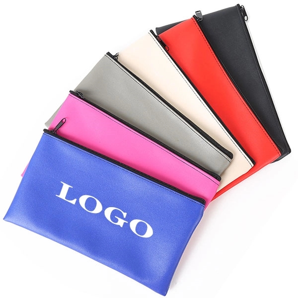 PU Leather Zipper Deposit Coin Pouch 7