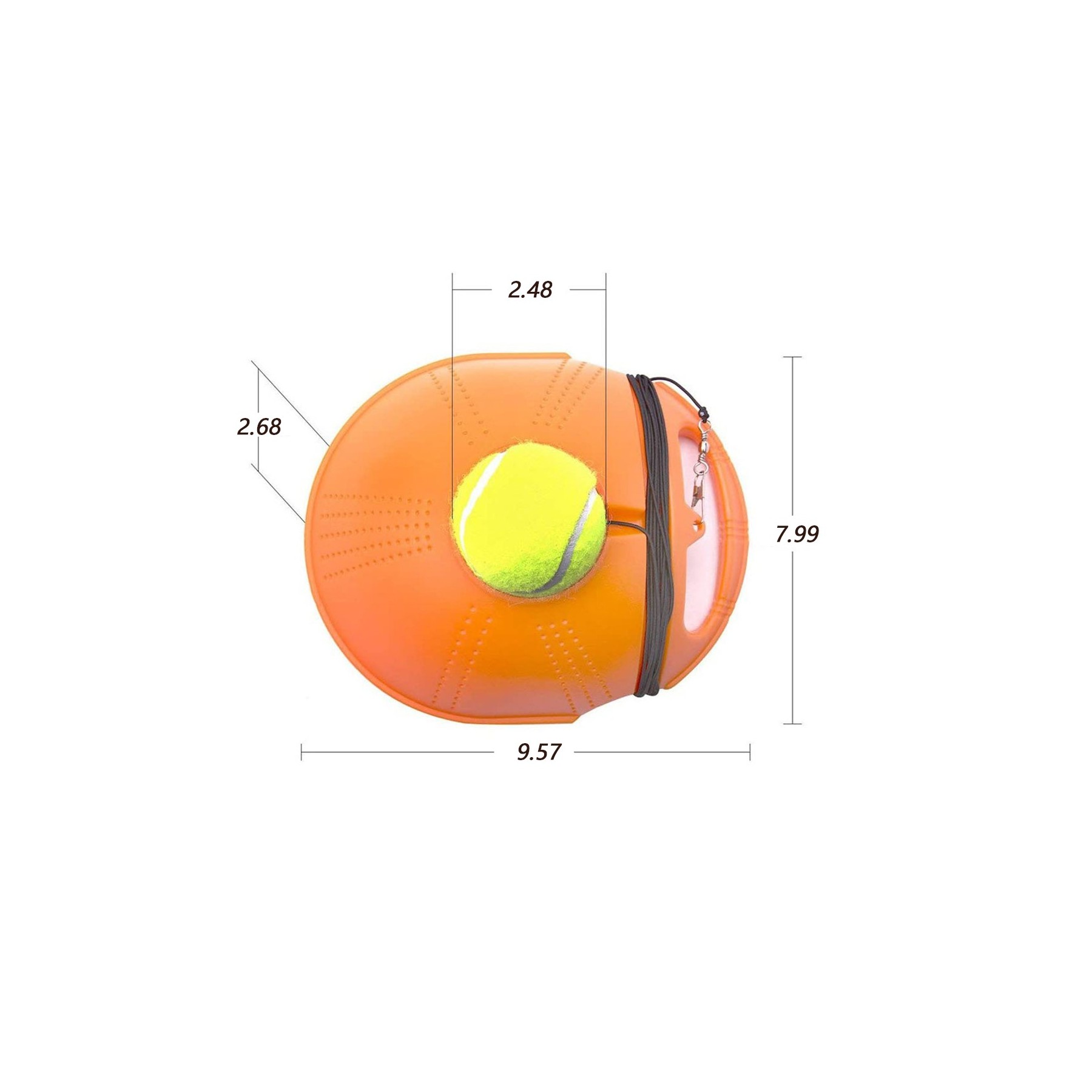 Tennis Trainer Base With Rebound Rope Tennis Ball 3