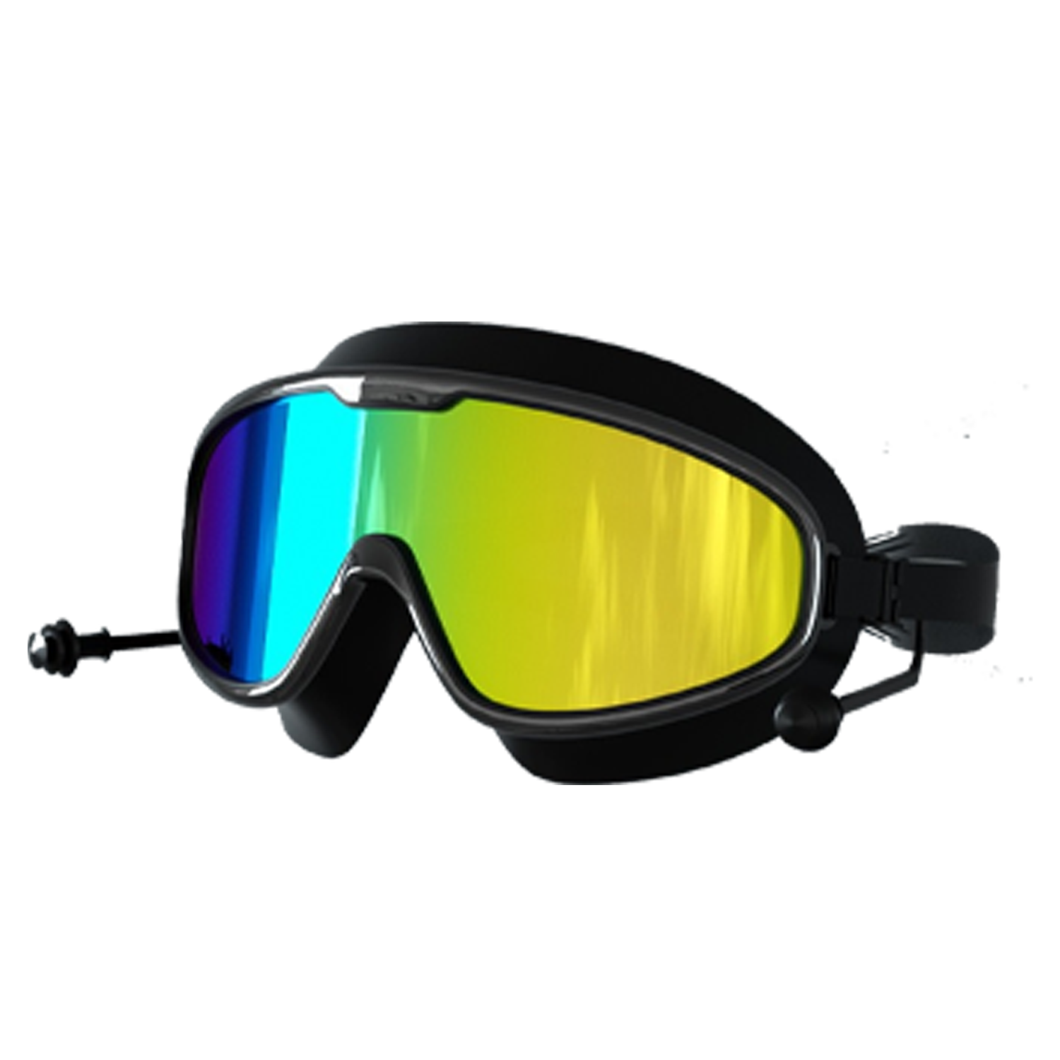 Anti-Fog Goggles with Built-in Earplugs for Swimming 3