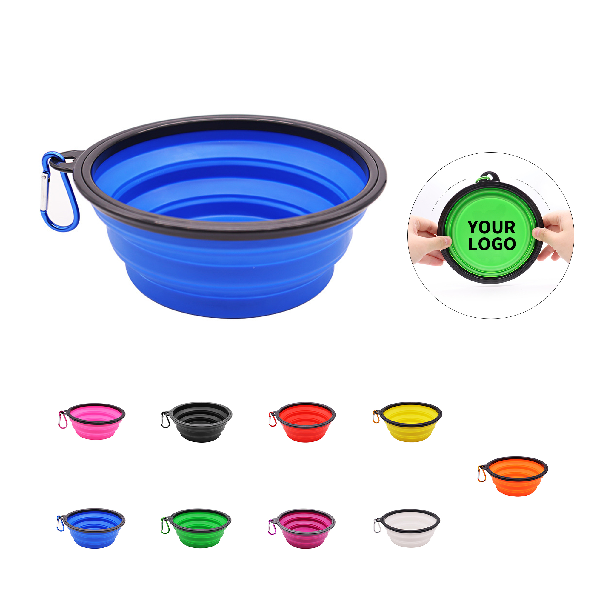 TPE Travel Dish With Carabiner 12 Ounce Capacity 8