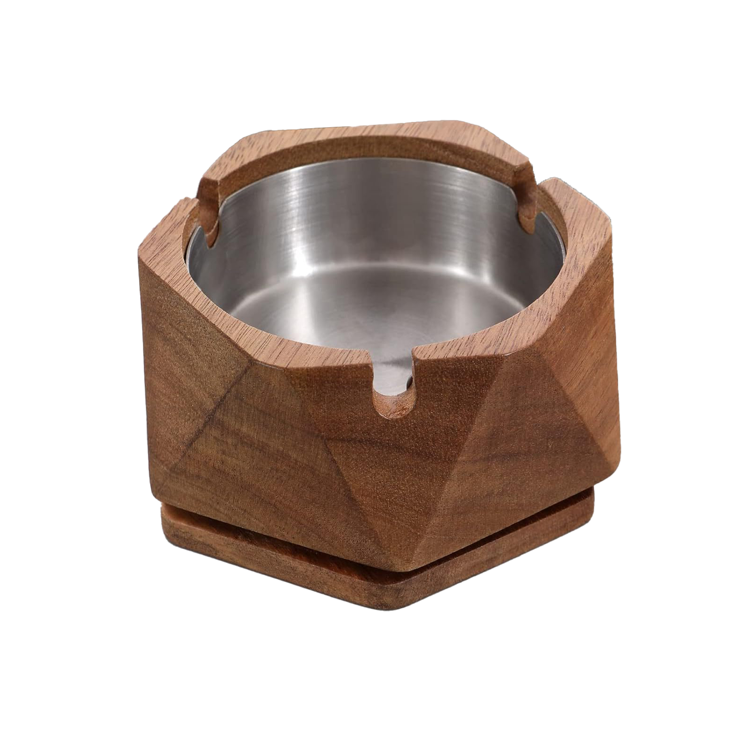 Wood/Stainless Steel Ash Tray 4