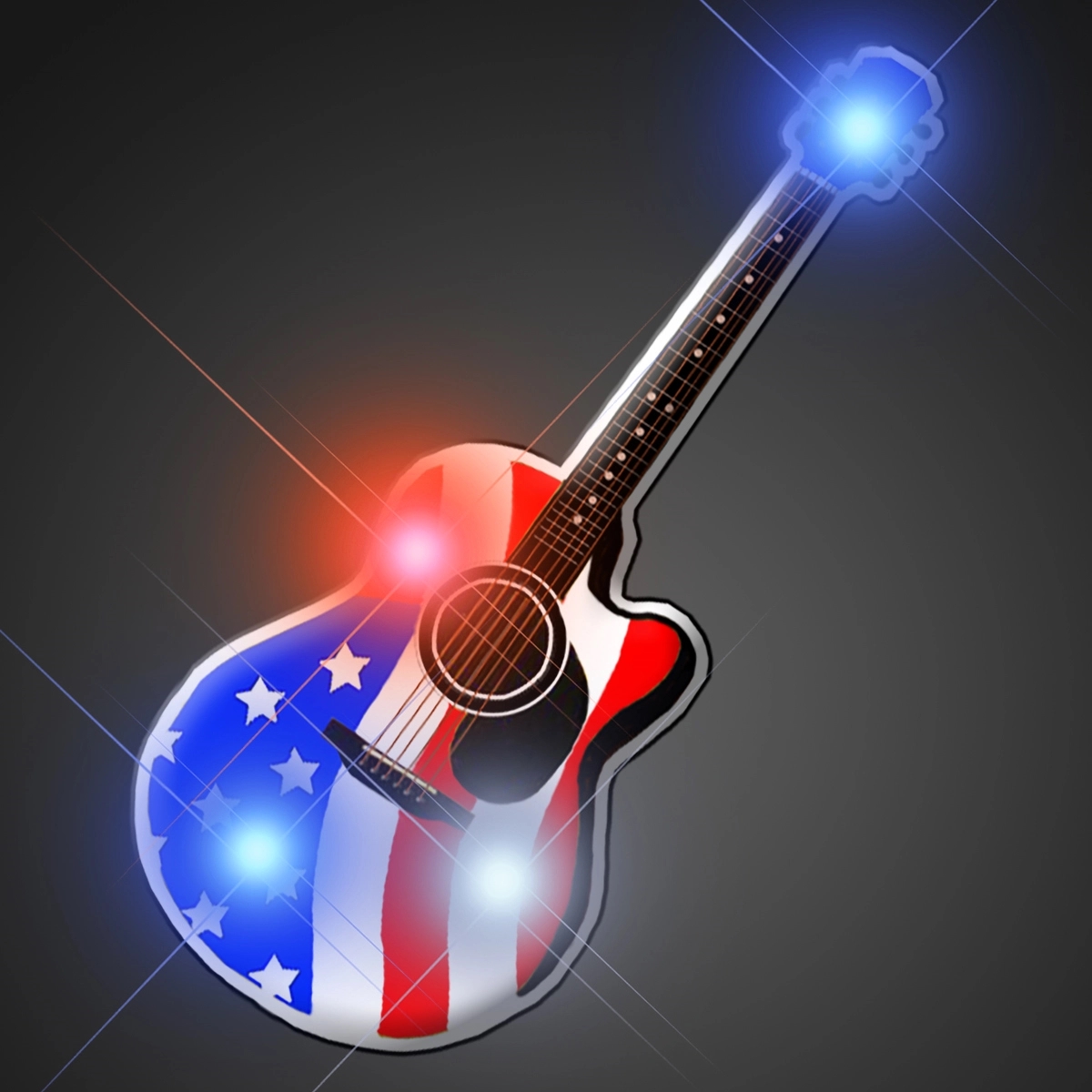 American guitar flashing pin 2