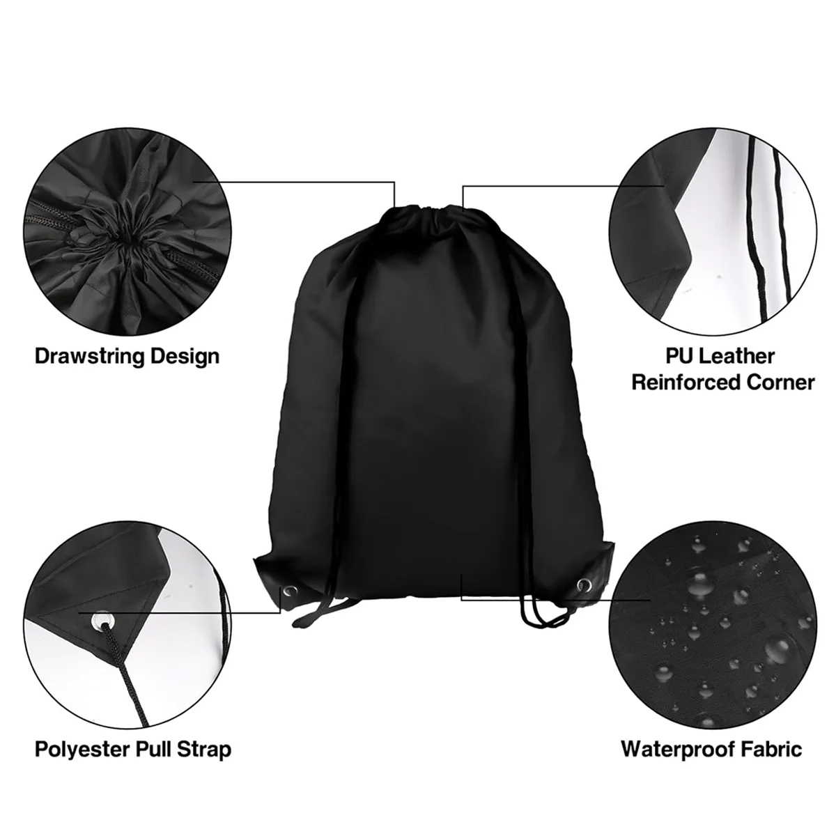 210D Polyester Drawstring Bag 1
