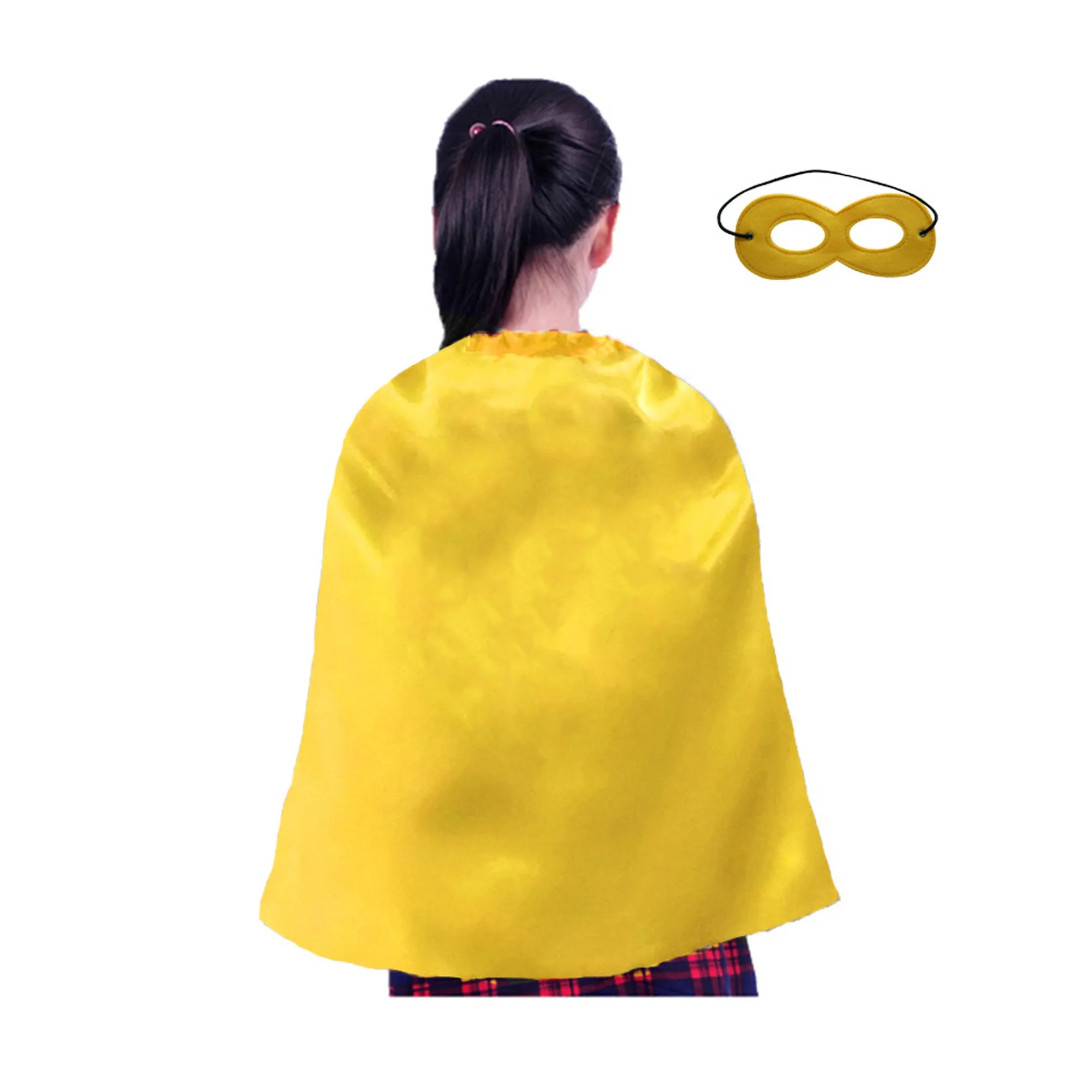 Youth Satin Hero Cape with Eye Mask Set 9