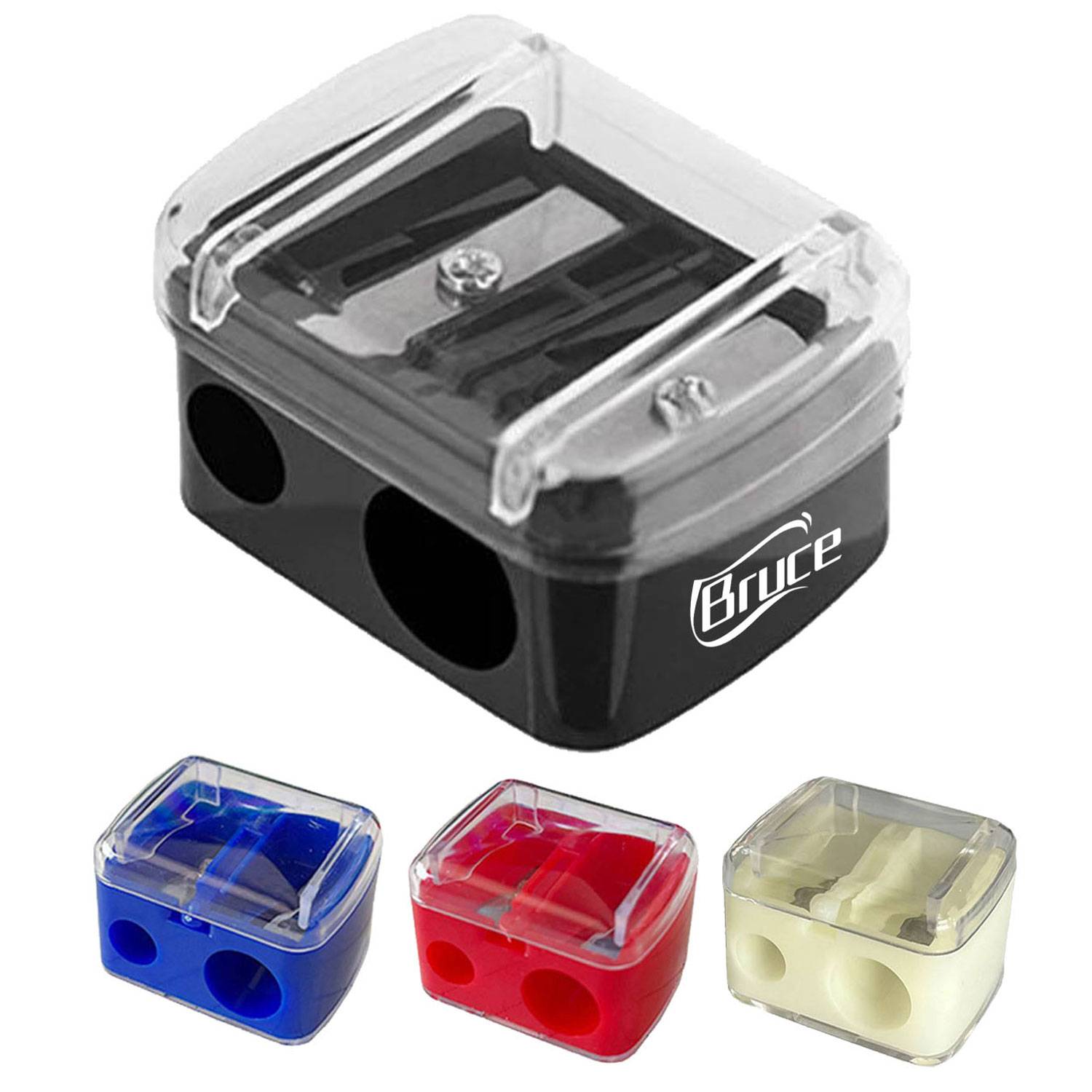 Plastic Dual-Hole Pencil Sharpener 6