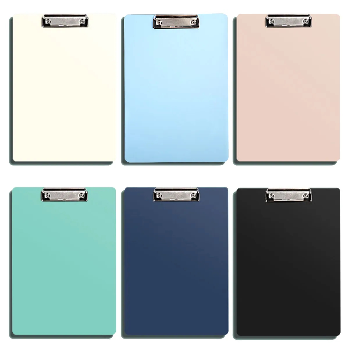 A4 Colorful Transparent Plastic Clipboard 5