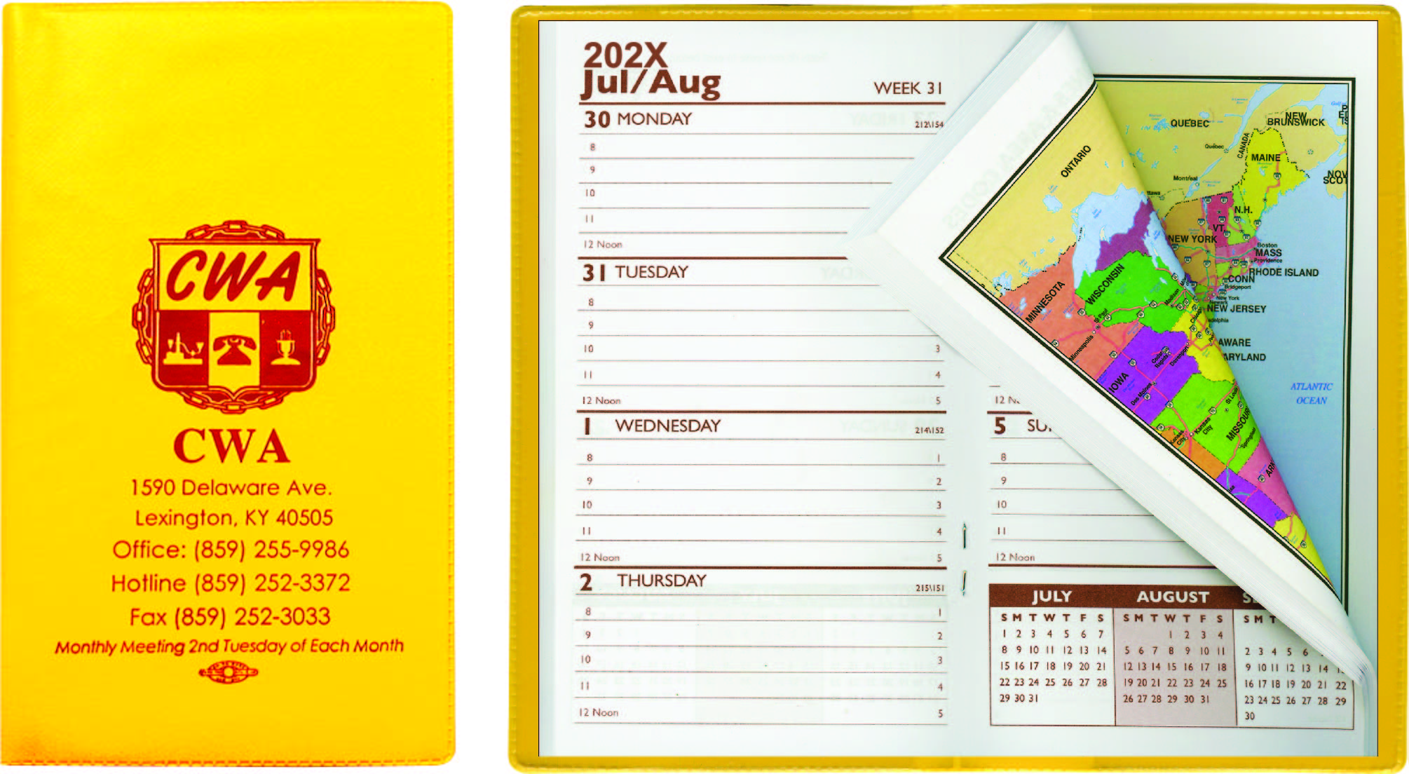 Standard Vinyl Weekly Pocket Planner 1
