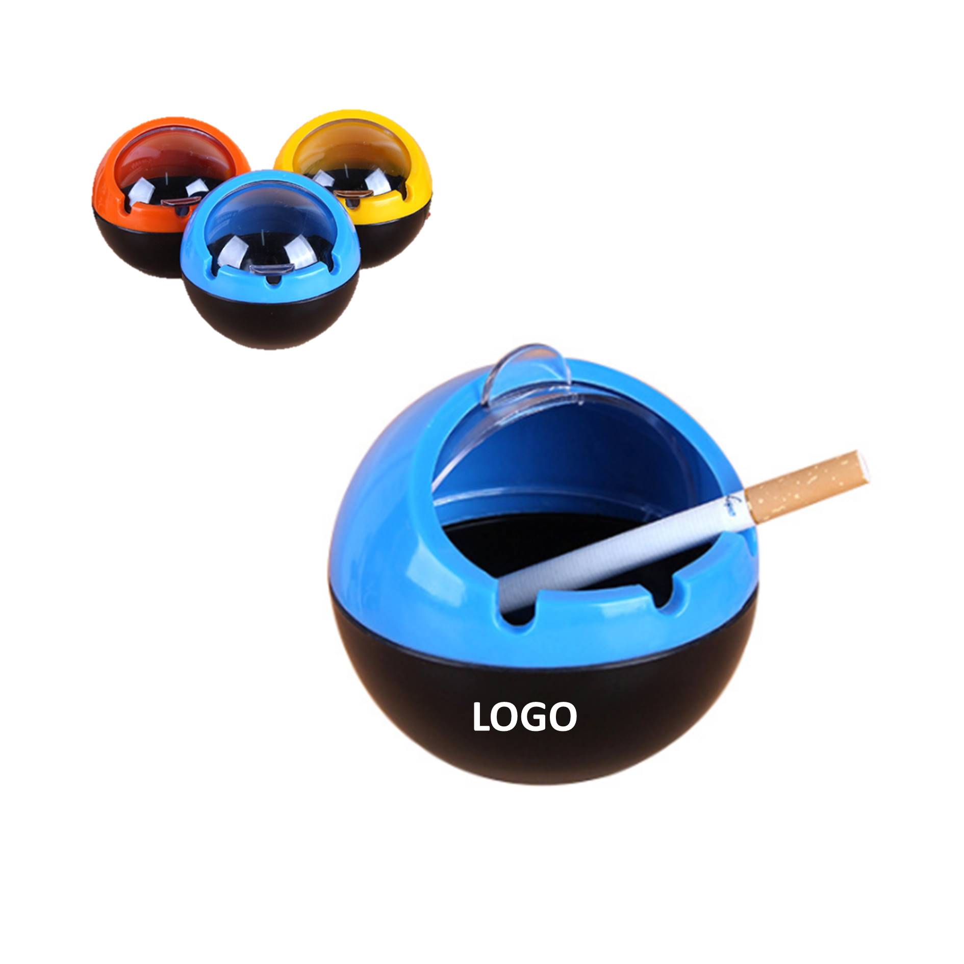 Creative Plastic Spherical Household Ashtray 3