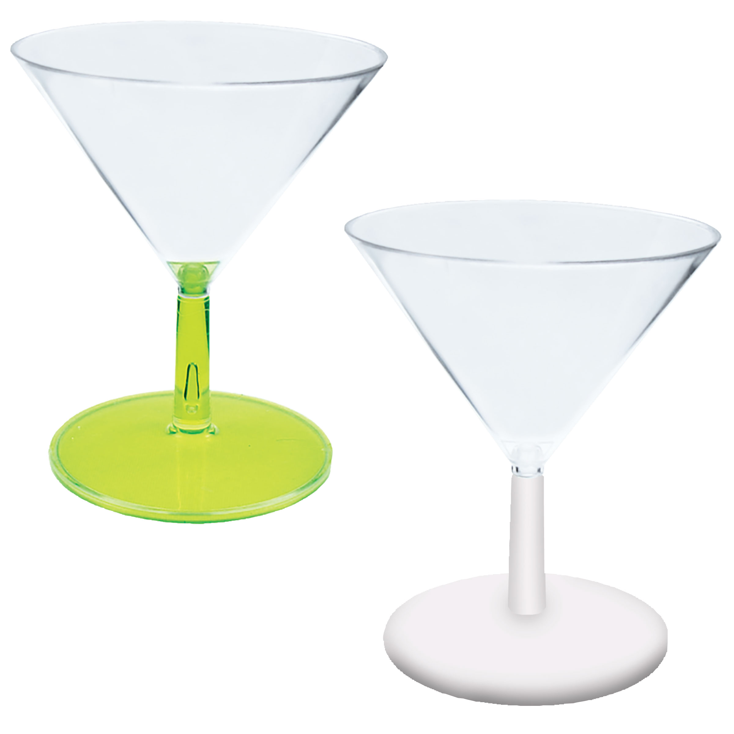 2oz Plastic Mini Stemmed Martini Glass CLOSE OUT