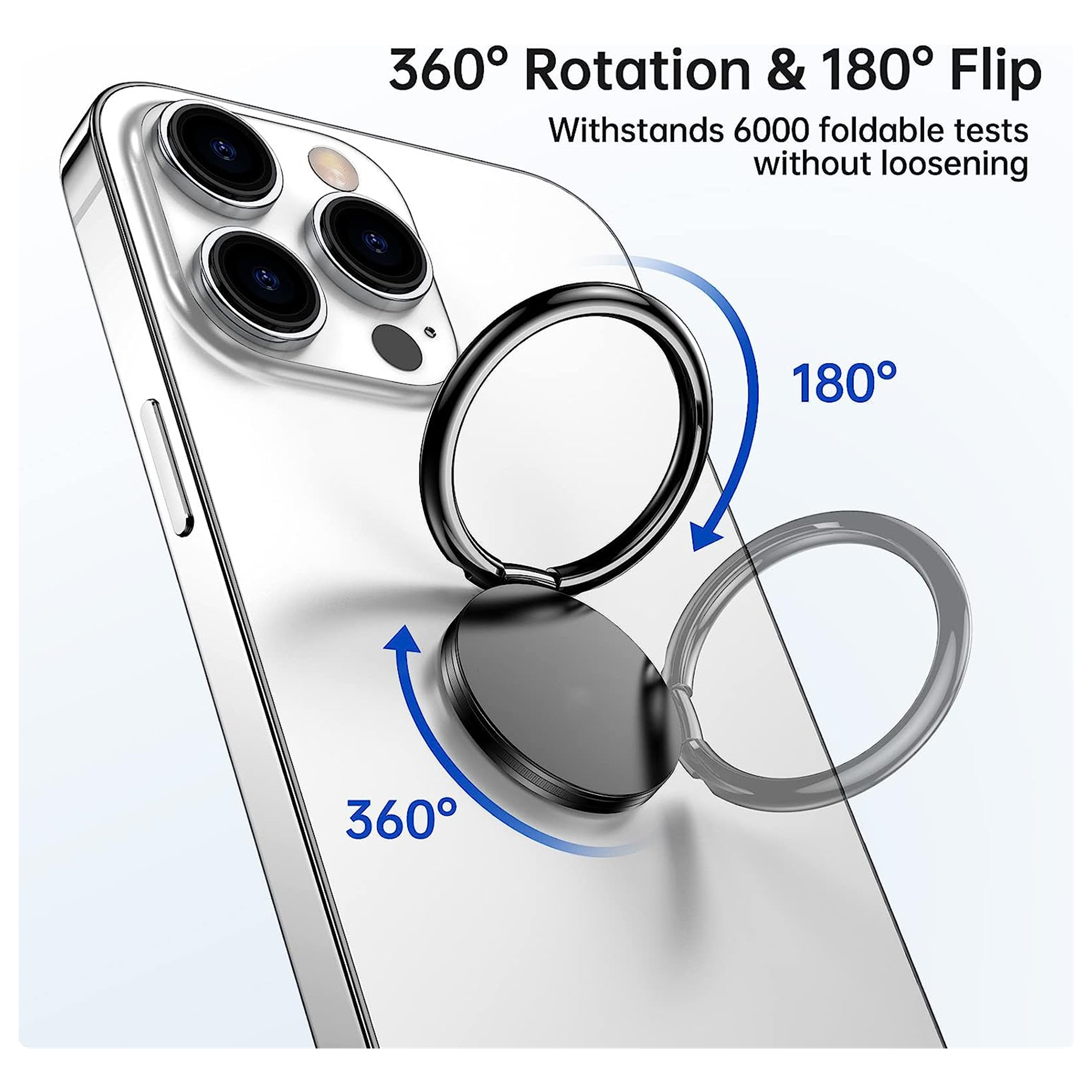 360 Degree Rotation Finger Ring Phone Holder 2