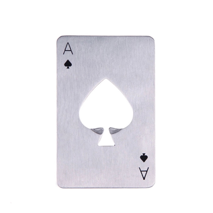 Poker Card Bottle Openers Stainless Steel 8