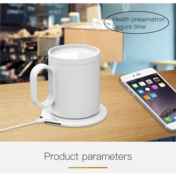 2 in 1 Smart Coffee Mug Warmer with Wireless Charger 4