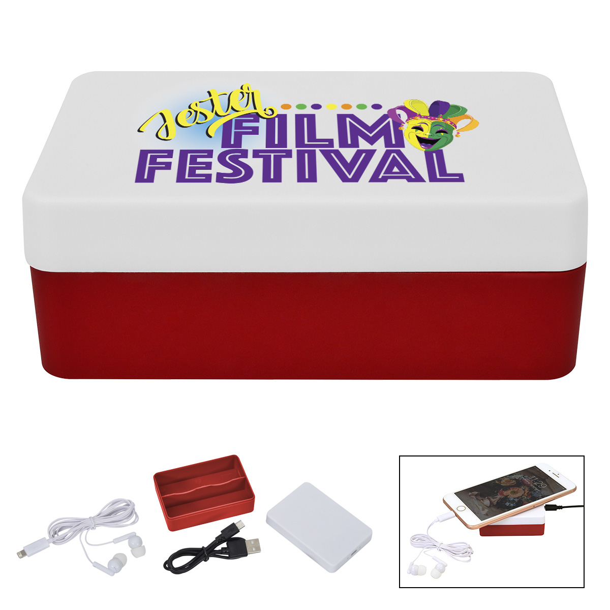 3-In-1 Stowaway Wireless Charging Kit With Earbuds 24