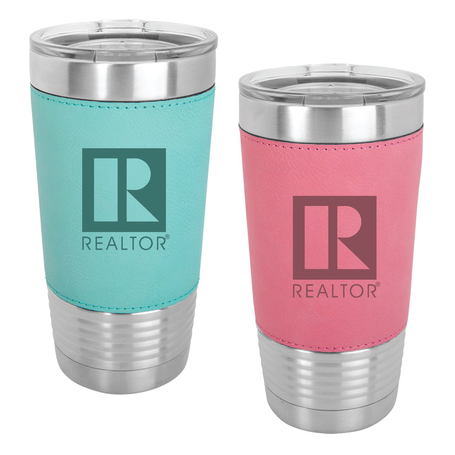 Top Quality 20oz Double Wall Vacuum Stainless Steel Tumbler w/Clear Lid 1