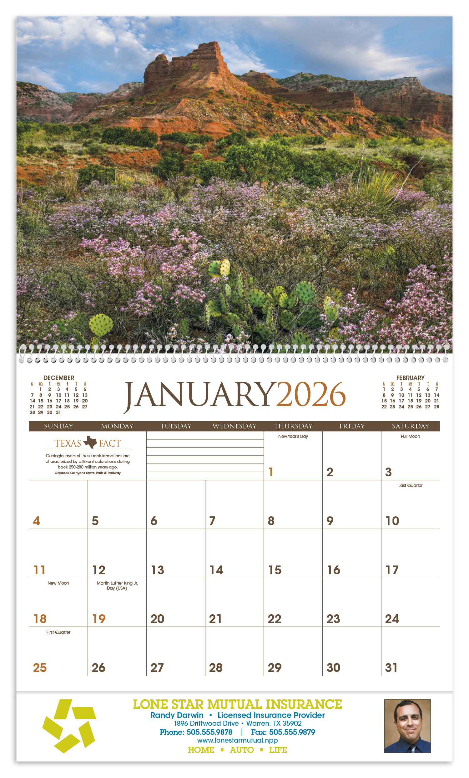 Triumph® Calendars Texas Calendar 83