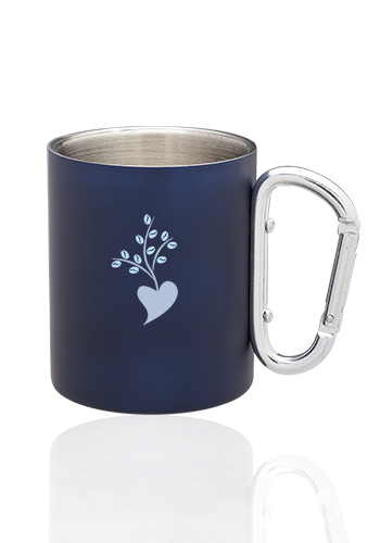 10 oz. Carabiner Handle Stainless Steel Mugs 1