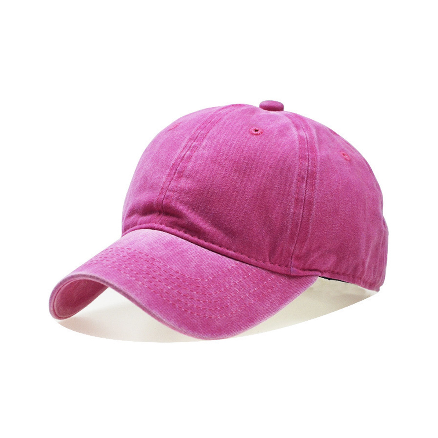 Men Women Washed Cotton Baseball Cap Adjustable Hat 12