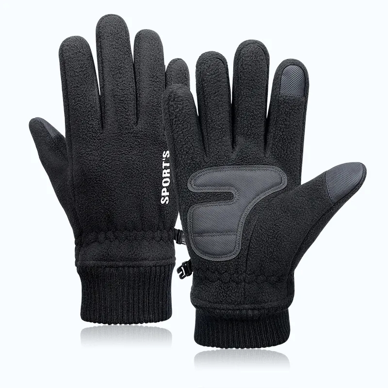 Winter Fleece Gloves Touch Screen Water Resistant Windproof 4