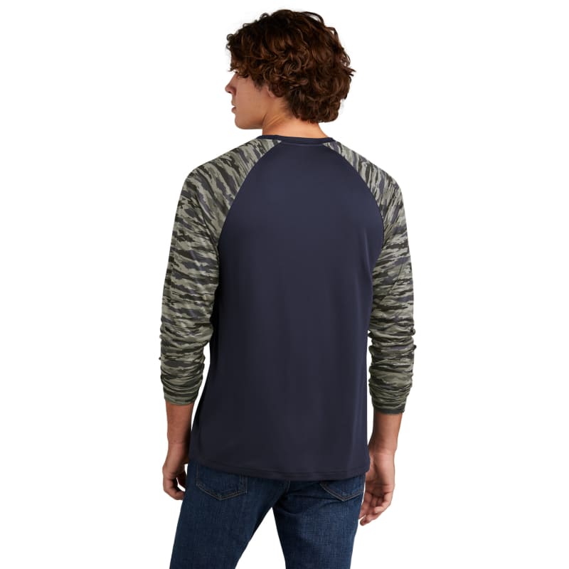 Sport-Tek Drift Camo Colorblock Long Sleeve Tee 11