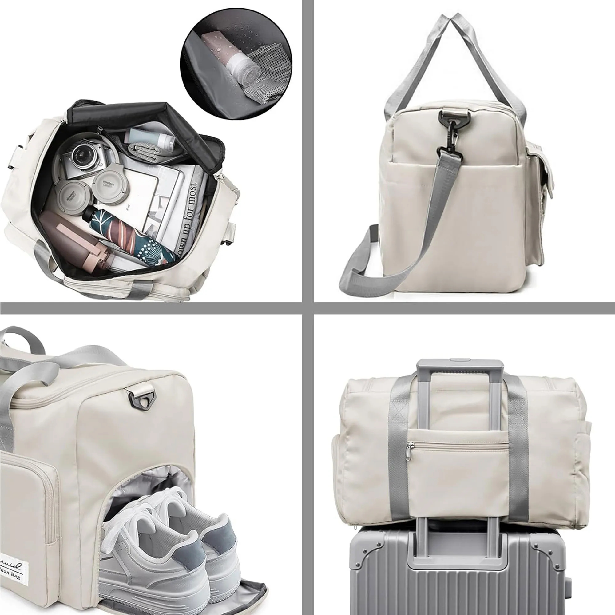 Travel Duffel Bag With Shoes Compartment 4