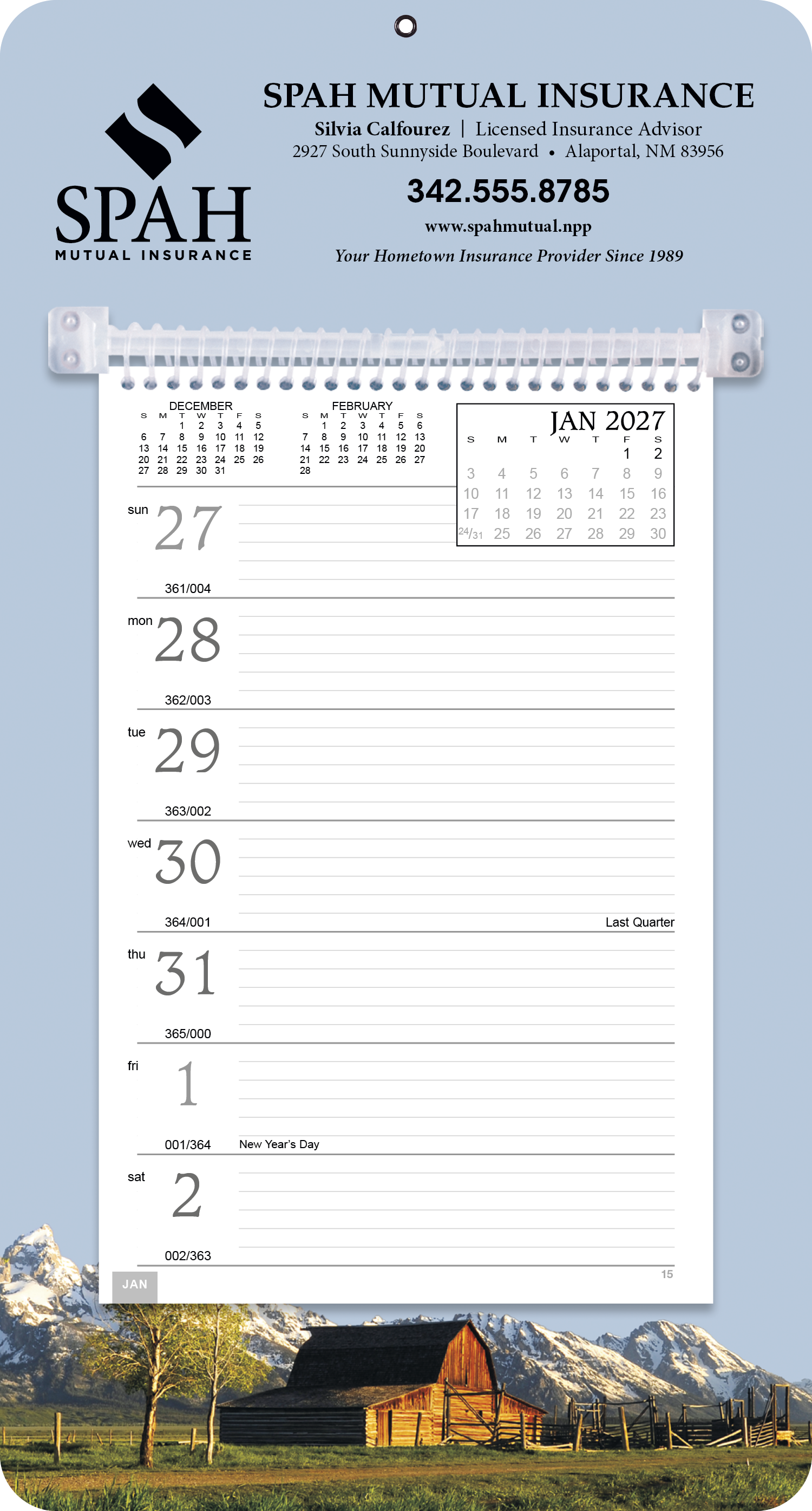 Triumph® Calendars Full-Color Weekly Memo Calendar 64