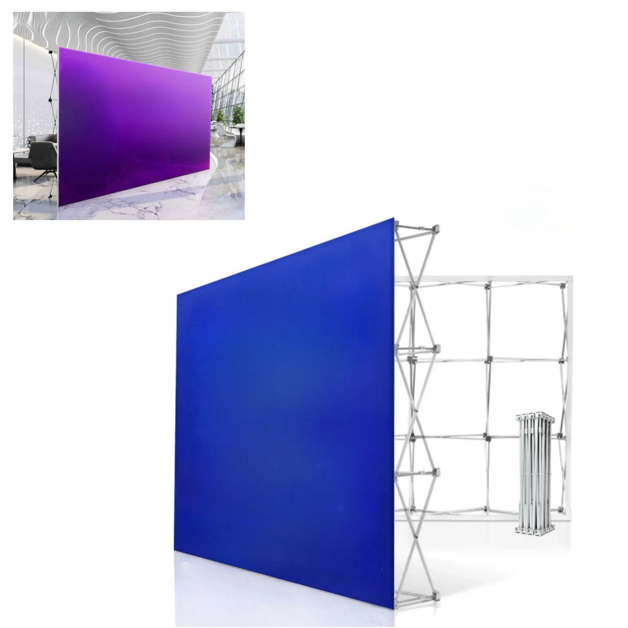 Stretchable Fabric Exhibition Aluminum Alloy Poster Stand 4