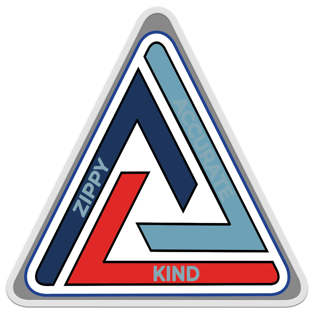 Express Vibraprint 1-1/4" x 1-1/4" Triangle Lapel Pin & Magnet Back 2