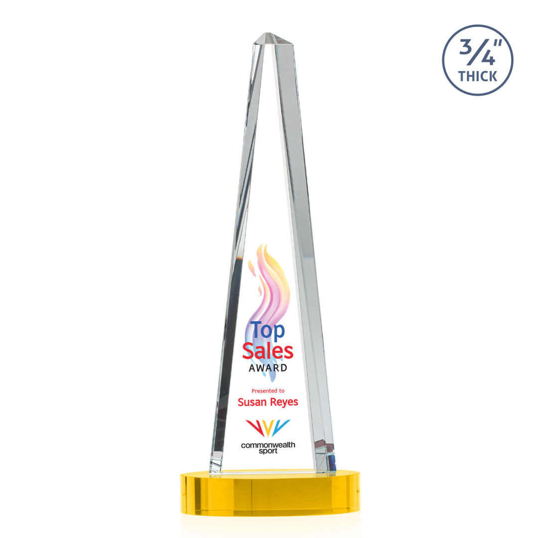 Majestic Tower VividPrint™ Award on Alberton Base - Gold 2