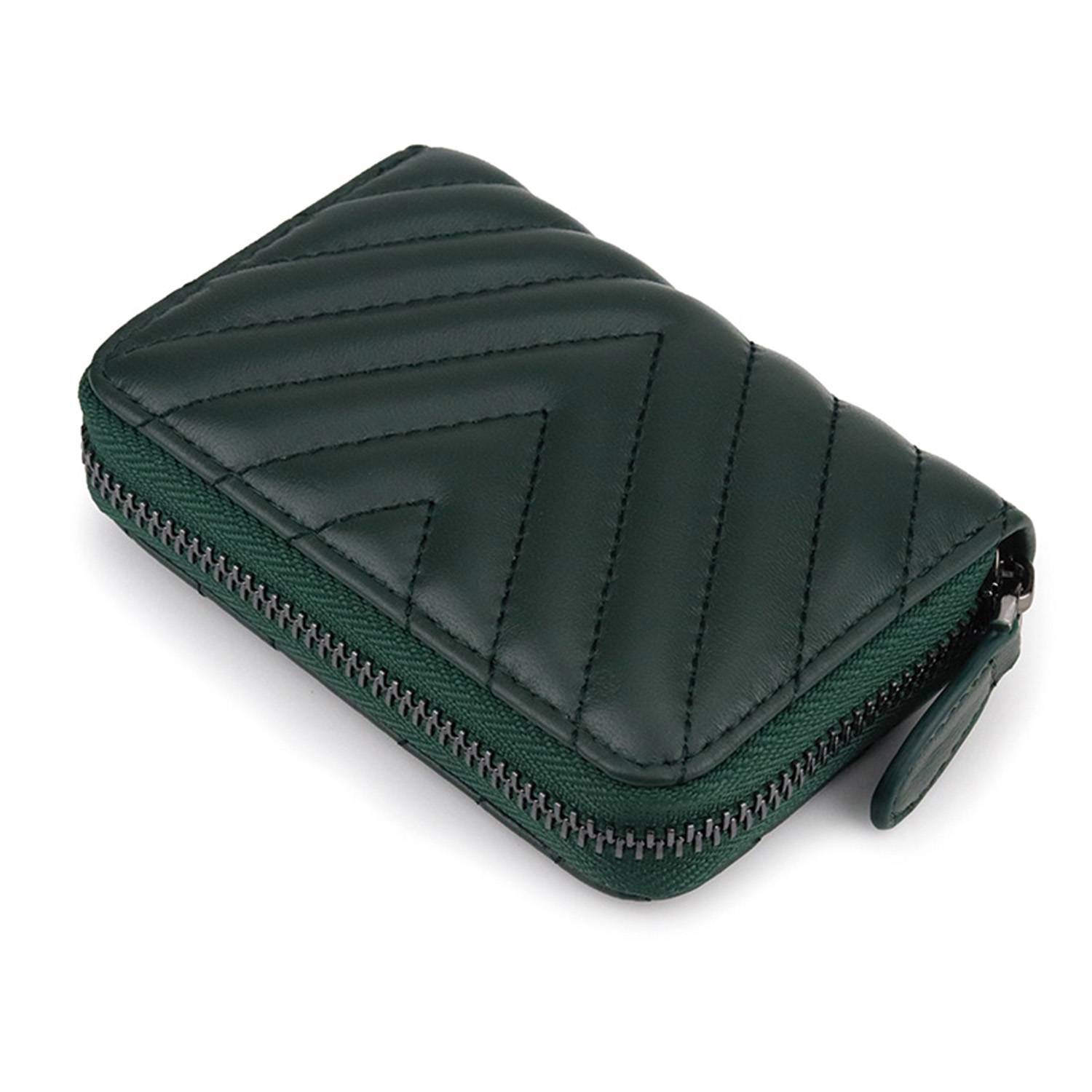 Genuine Leather Mini Wallet Card Bag 7