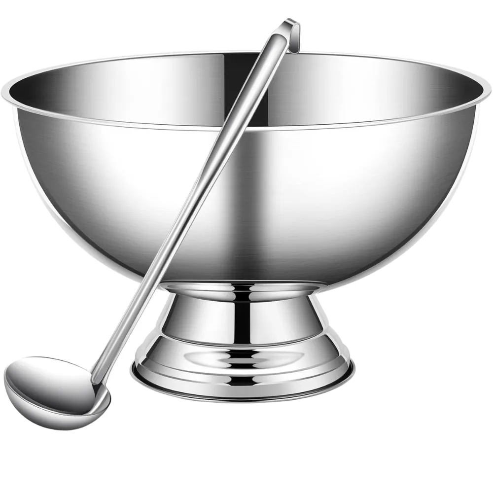 3Gal Stainless Steel Champagne Bucket Punch Bowl with Ladle 4