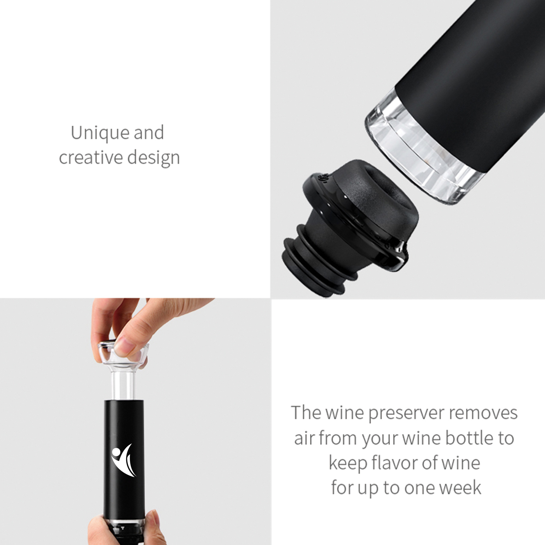 WineVault One Pump, One Plug - Wine Preserver with Date Marker 3