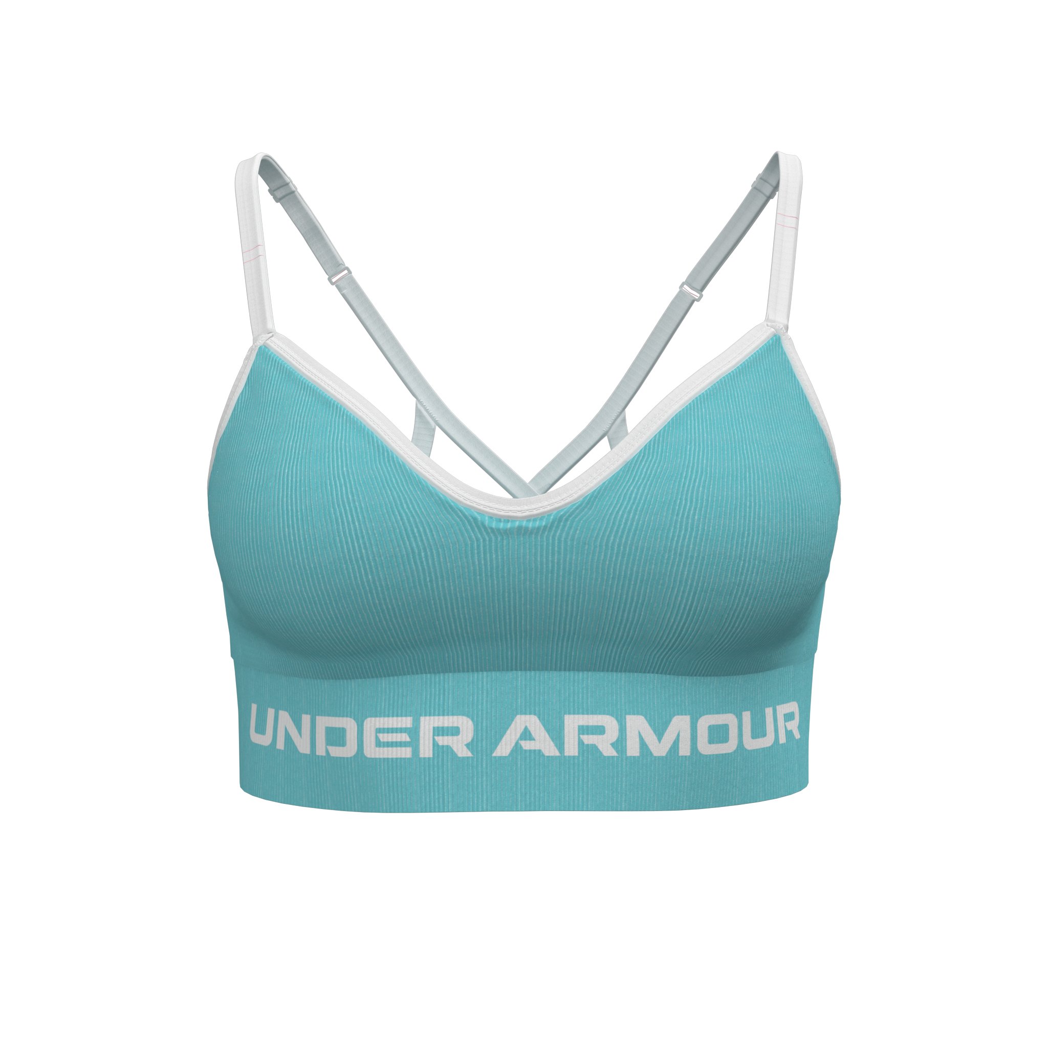 Women's UA Seamless Low Longline Rib Sports Bra  3