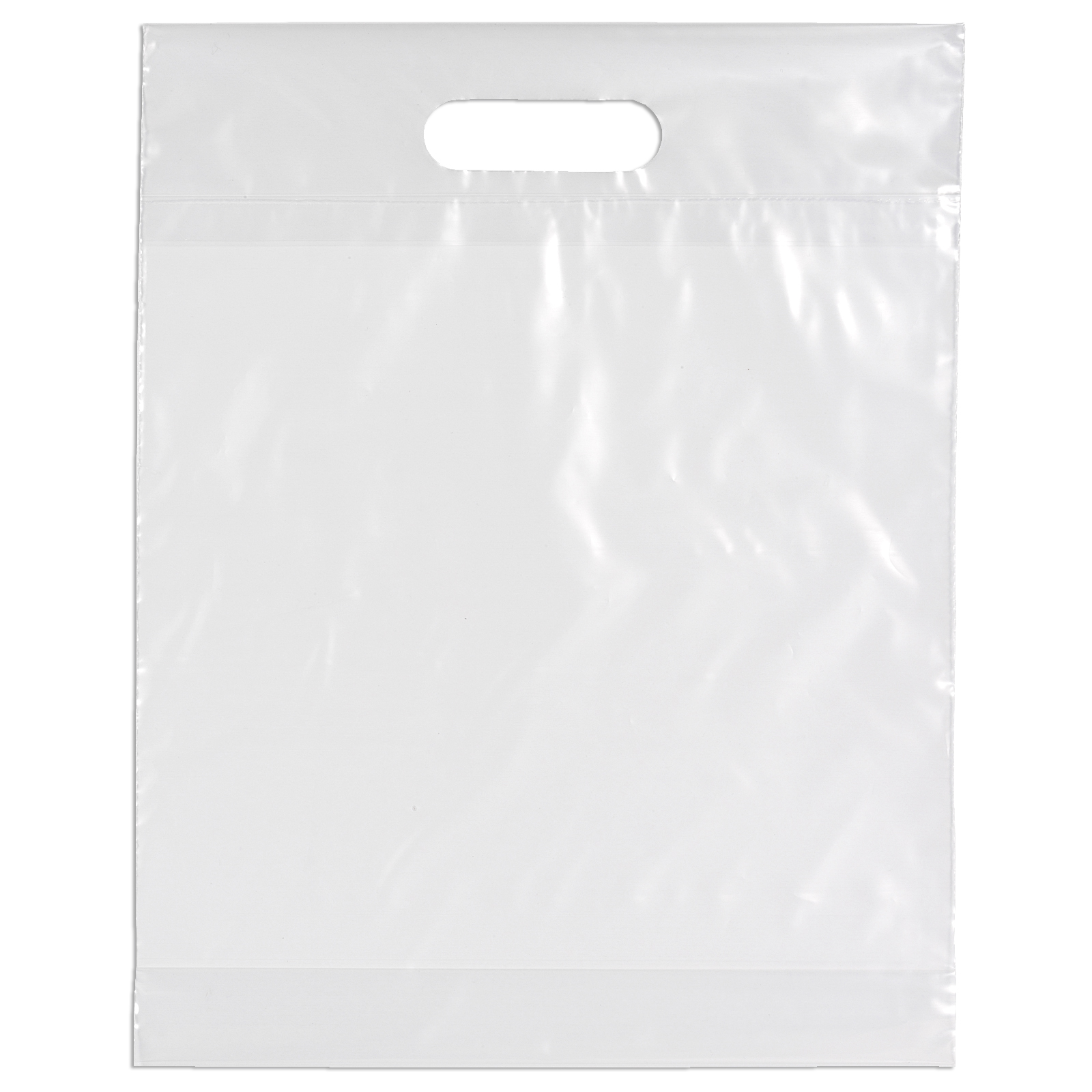 Die Cut Handle Bag - 12W x 15H x 3 - Flexo Ink Print 7