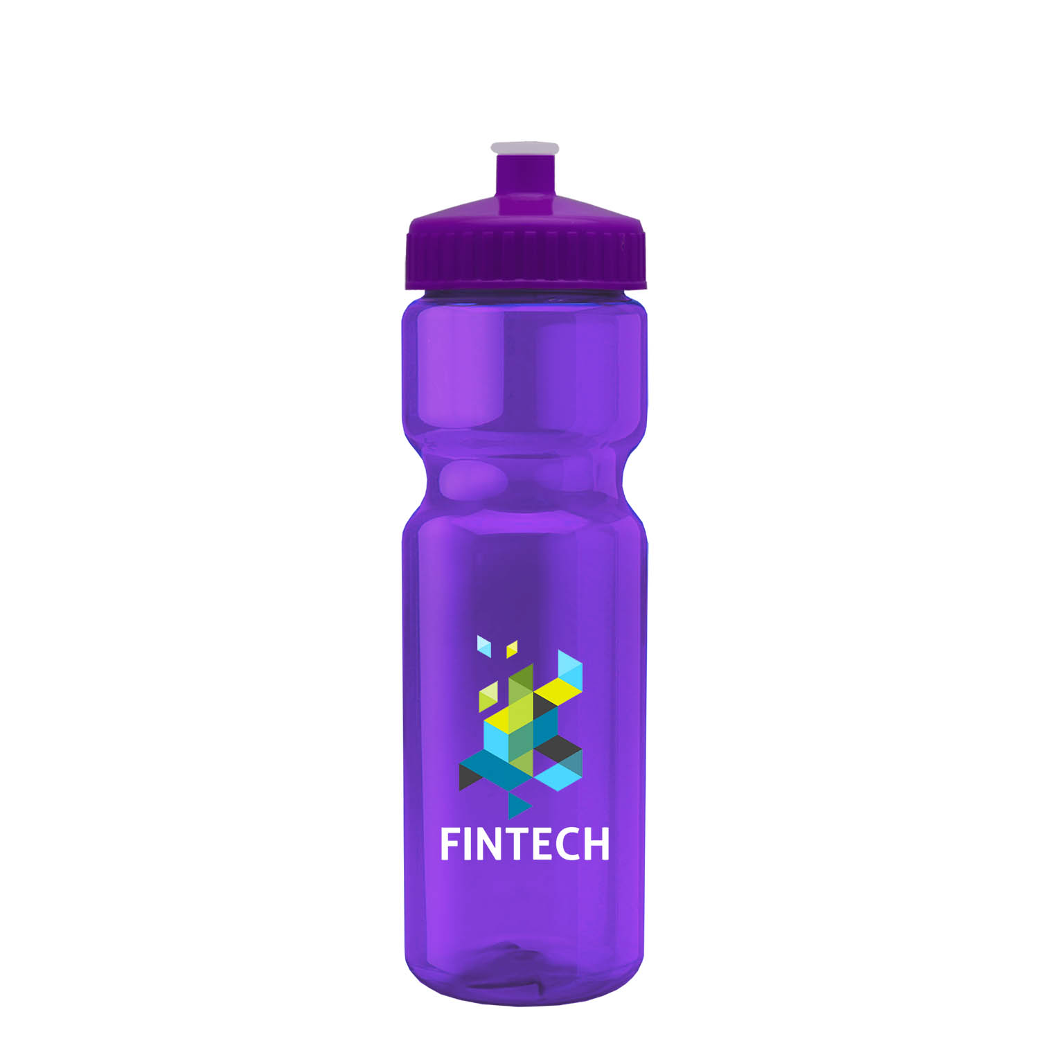 Champion - 28 oz. Transparent Bottle with Push pull and Digital Imprint 6