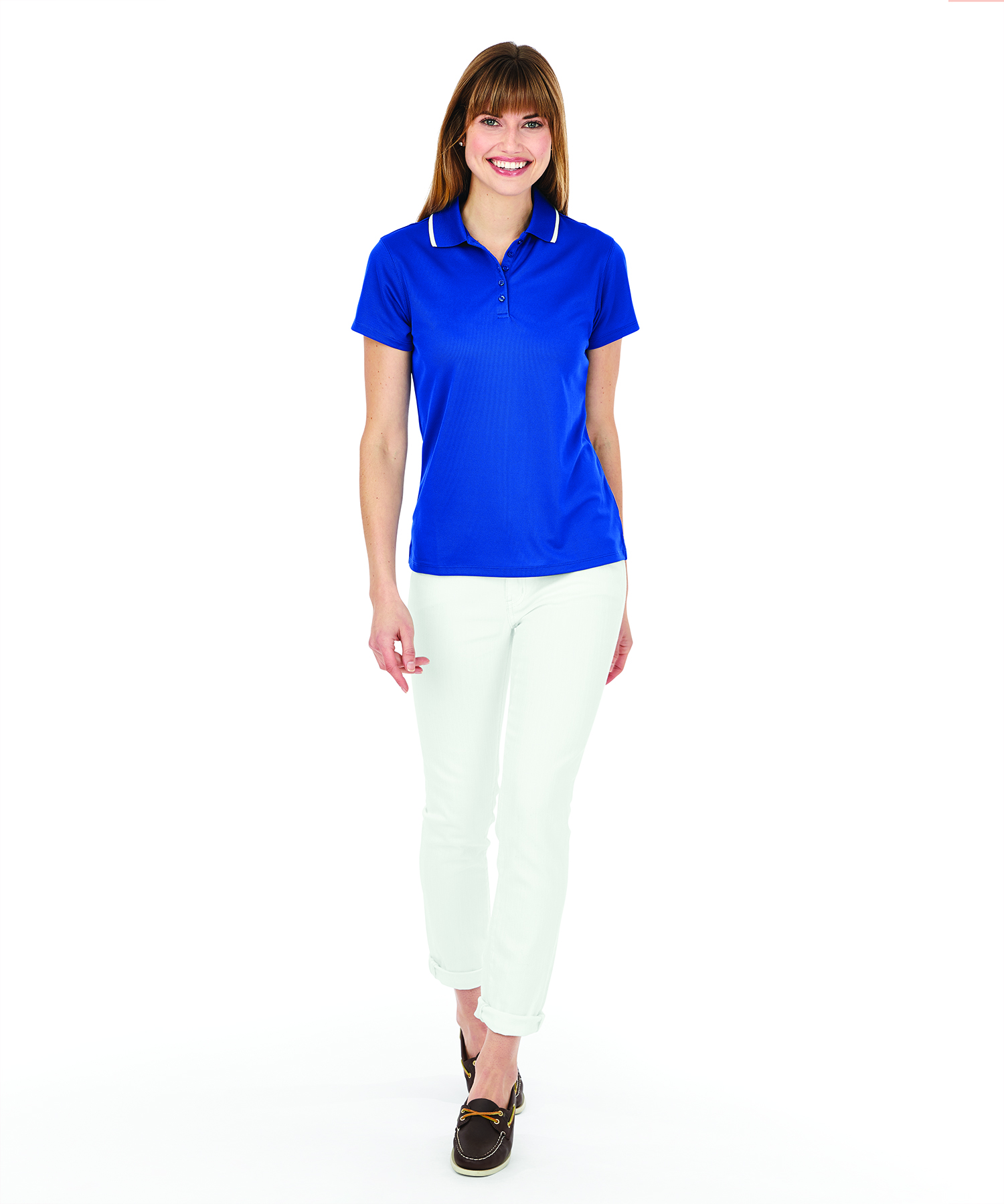 Women's Classic Solid Wicking Polo 14