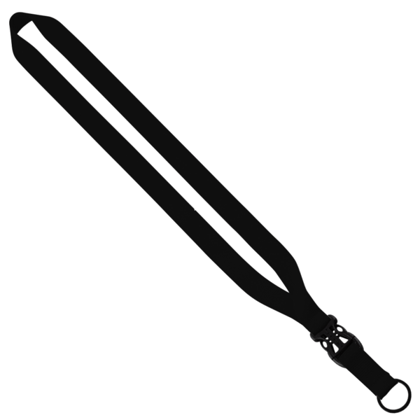 3/4" Polyester Lanyard with Slide Buckle Release & Split-Ring 36