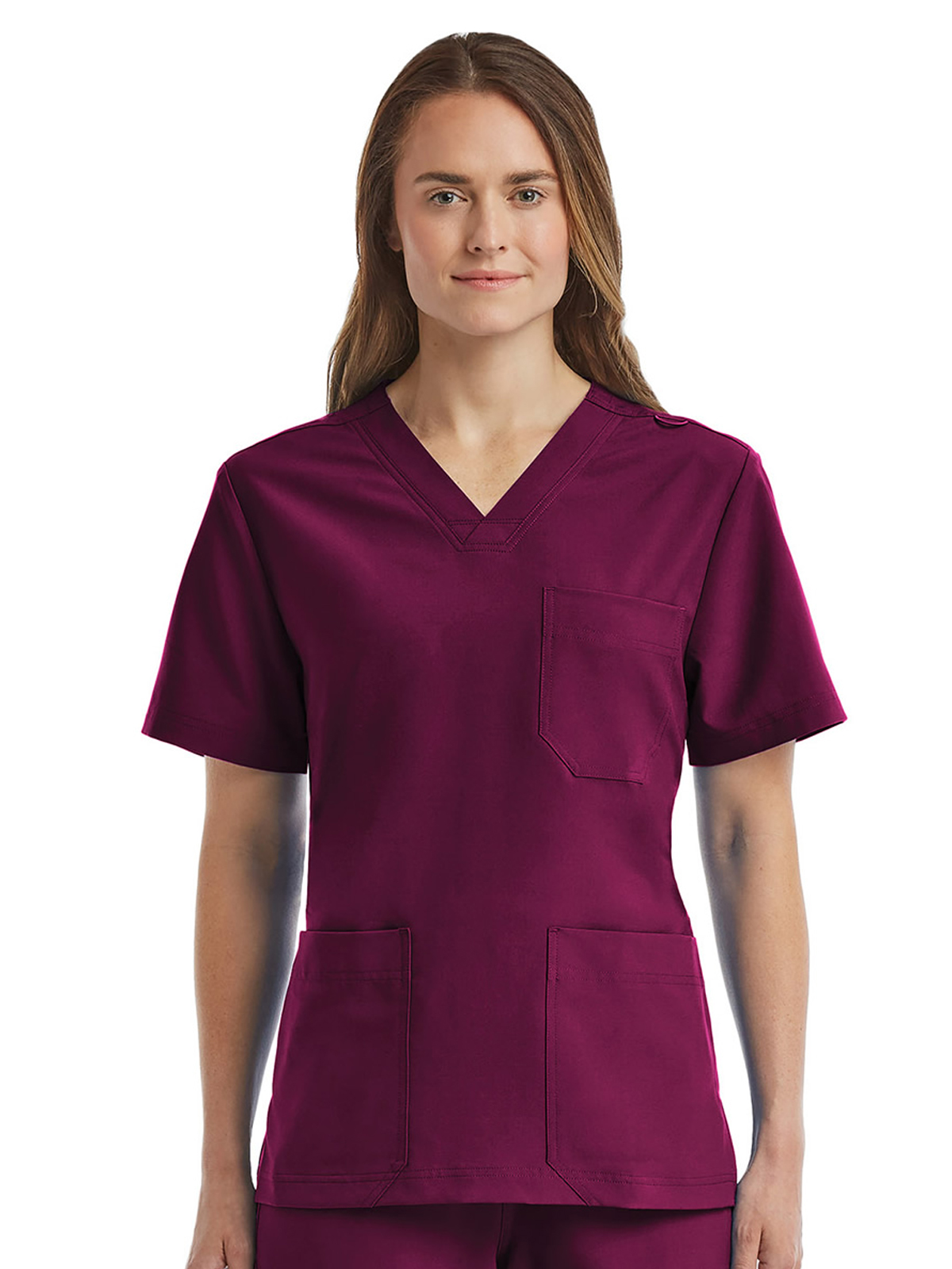 ScrubJoy Fit-4-All - Unisex Three-Pocket V-Neck Top 15