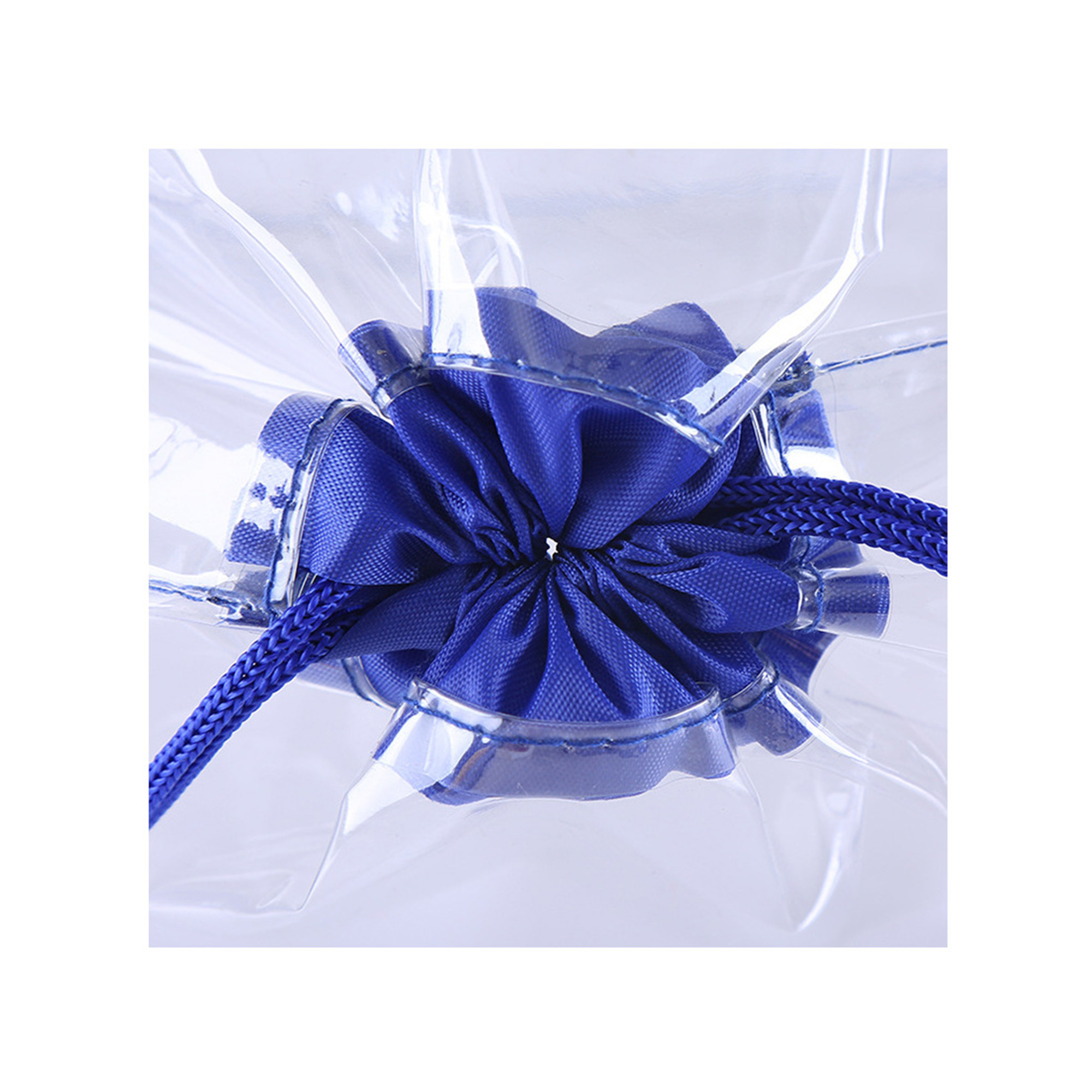 MOQ100 Transparent PVC Drawstring Bag 6