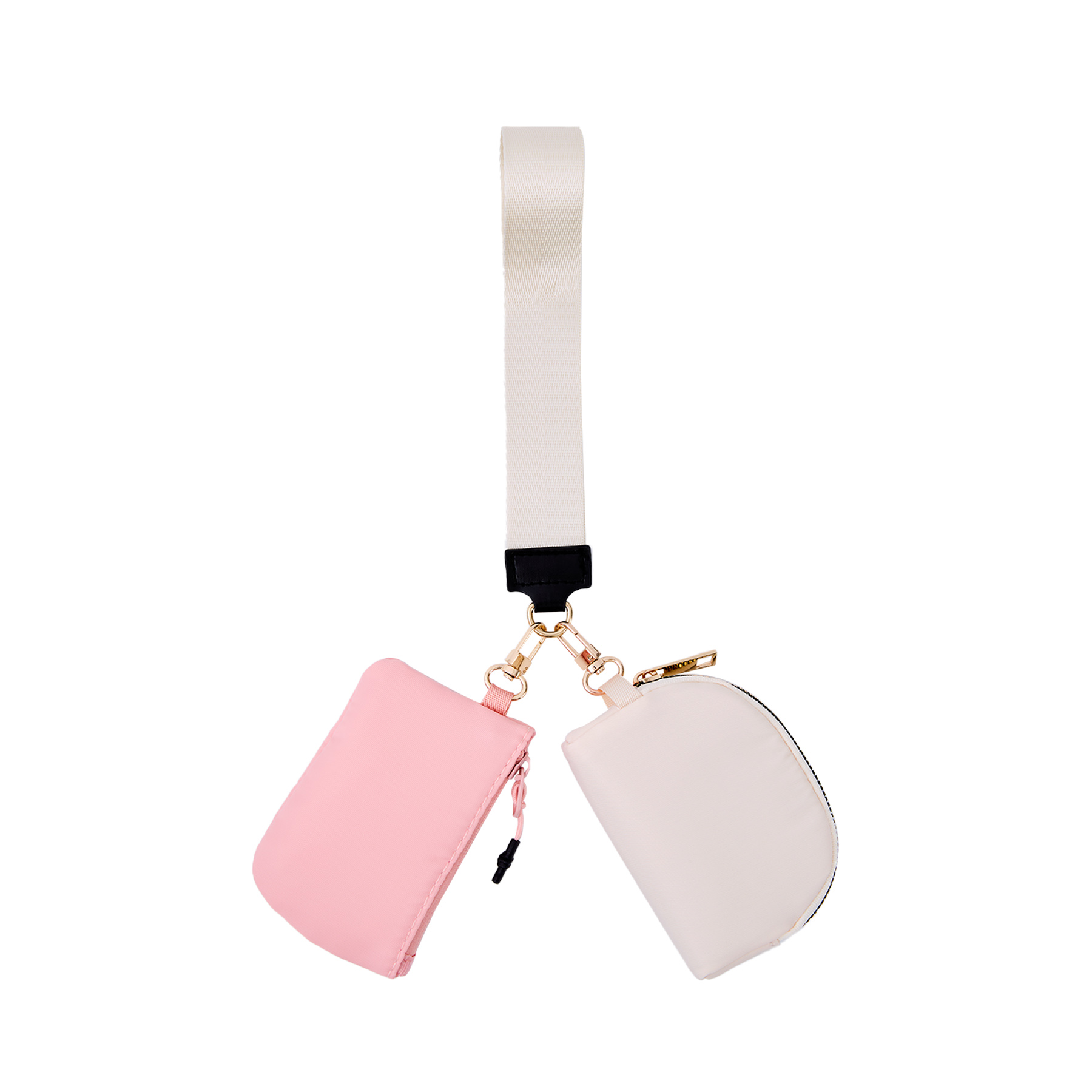 Dual Pouch Wristlet Keychain Lanyard 6