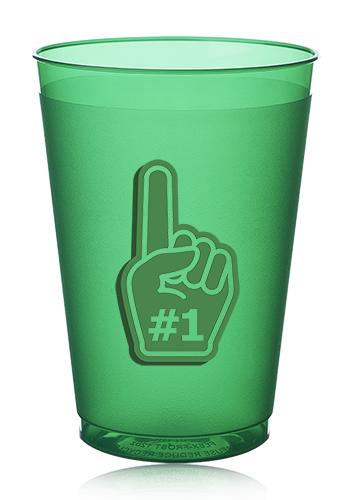 12 oz. Flex Frosted Plastic Stadium Cups 9