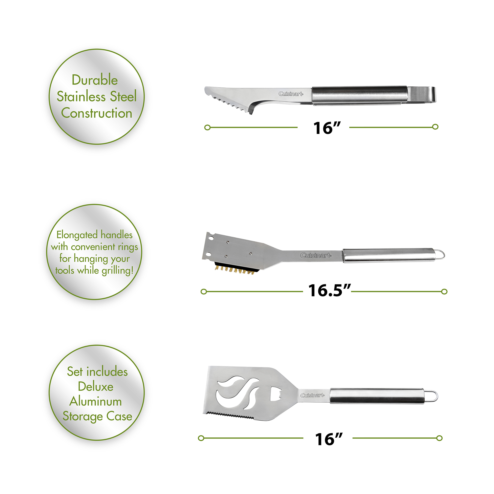 Cuisinart Outdoors® 14 Piece Deluxe Grill Tool Set 7