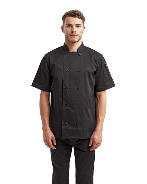 Unisex Short Sleeve Recycled Chef Coat - RP656 2