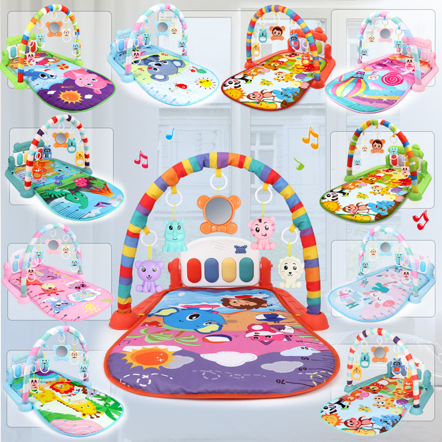 Deluxe Piano Gym Educational Baby Toy 2