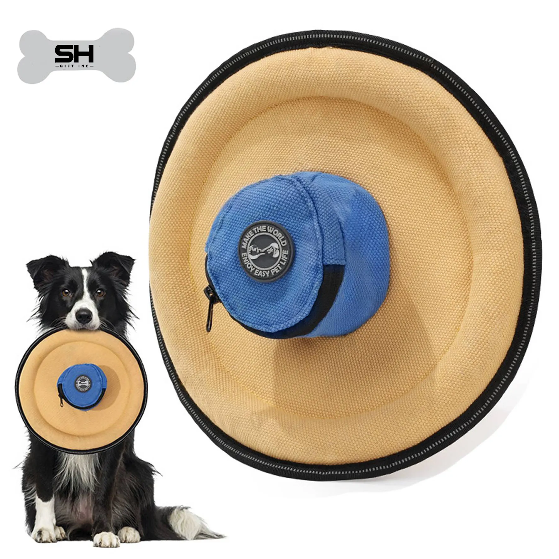 Hat Shape Flying Disc Dog Toy 5